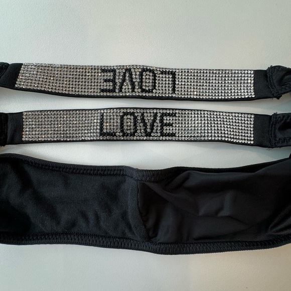 Victoria’s Secret Brazilian Shine strap
NWT Panty Size S/P Black  NWT Love Logo - Picture 3 of 6